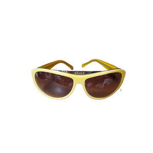 Exalt Cycle Wrap Yellow Sunglasses Mod Seychelles Brown Gradient Lens C1 Cat2